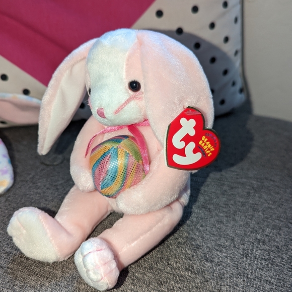 Ty Beanie Babies Lot of 2- Springfield/ Eggerton Bunnies w tags. - Picture 5 of 8